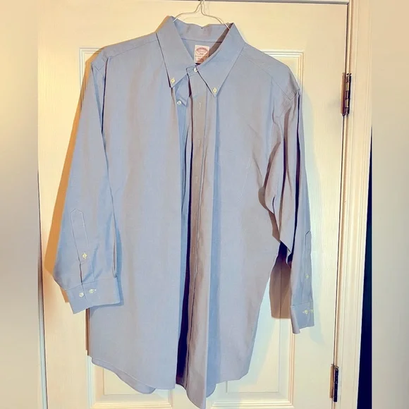 Brooks Brothers | Shirts | Brooks Brothers 346 Blue Regular Fit Non Iron  Original Polo Dress Shirt | Poshmark
